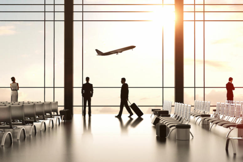Airport, Airplane, Boarding, Travelers, Sunrise Airport, Airplane, Boarding, Travelers, Sunrise