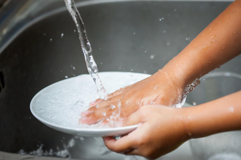 Child, Washing Dishes, Sink, Kitchen, Water Child, Washing Dishes, Sink, Kitchen, Water