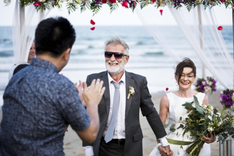 Senior Couple Getting Married