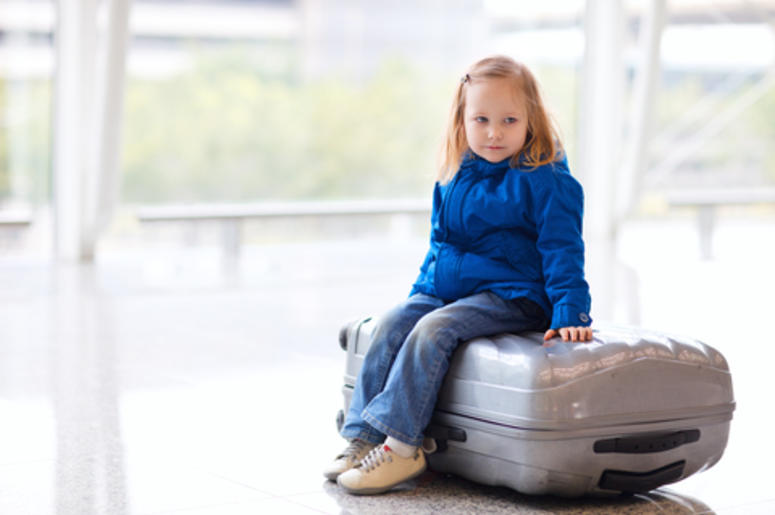 Little Girl at the Airport