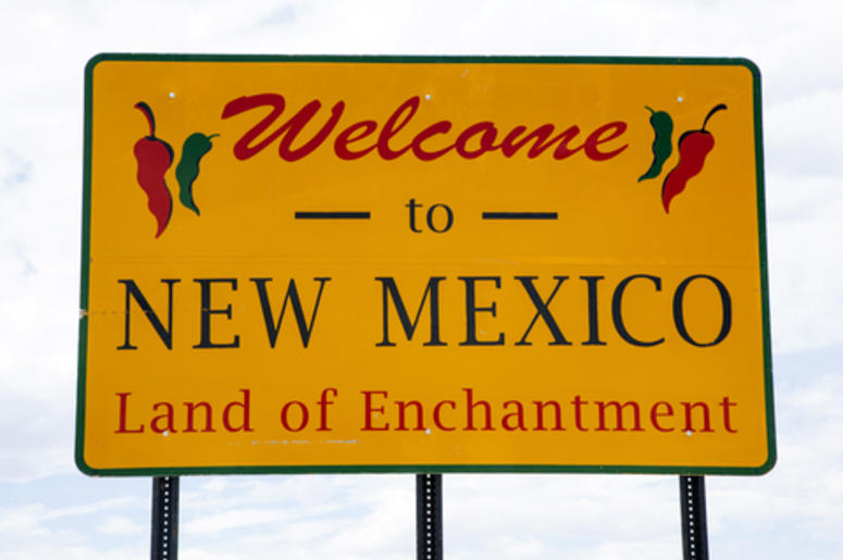 New Mexico Welcome Sign