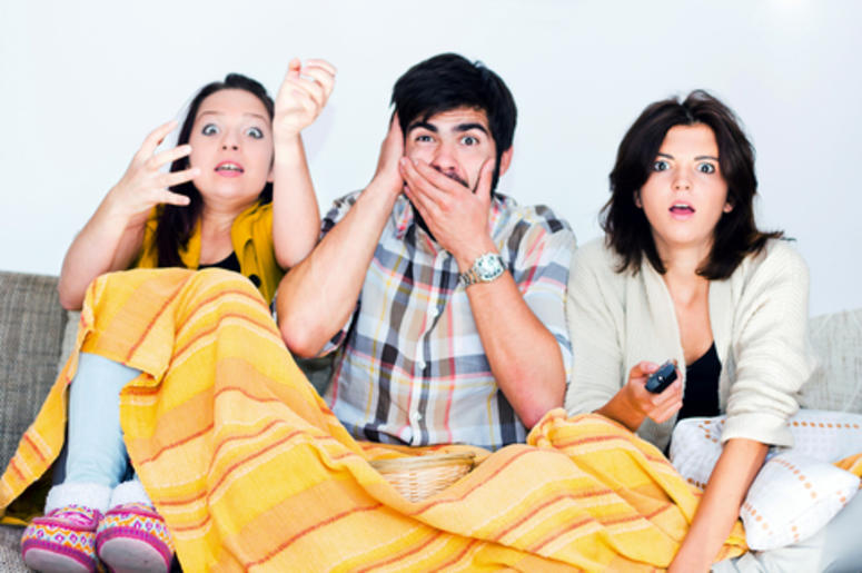 Watching Scary movies
