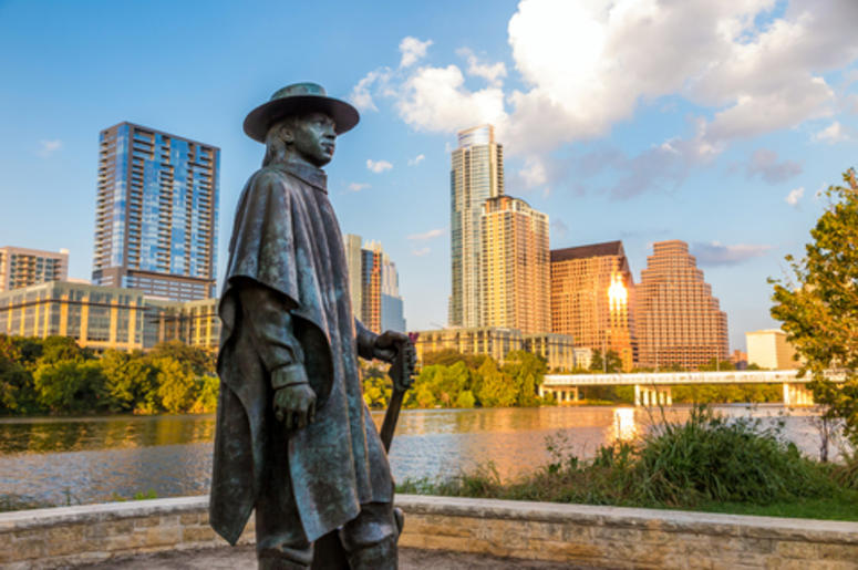 Bronze Stevie Ray Vaughan Statue