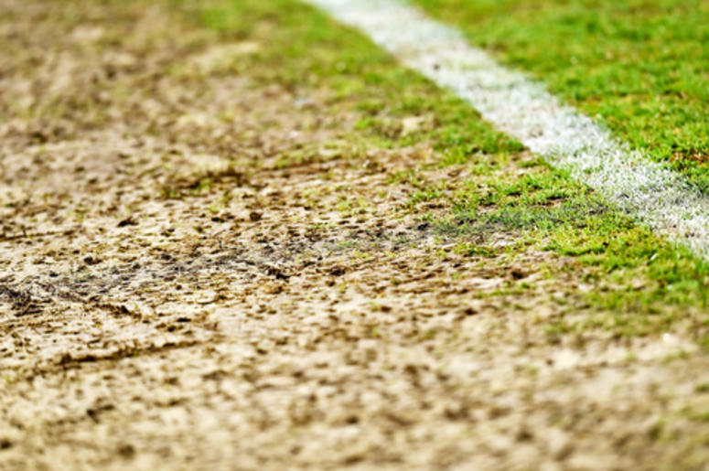 Damaged Soccer Field
