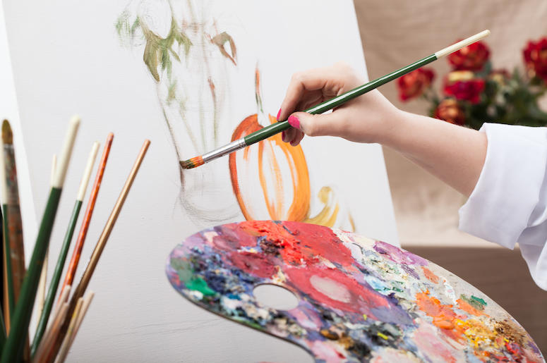 Artist, Painting, Brush, Easel, Palette, Hand Artist, Painting, Brush, Easel, Palette, Hand