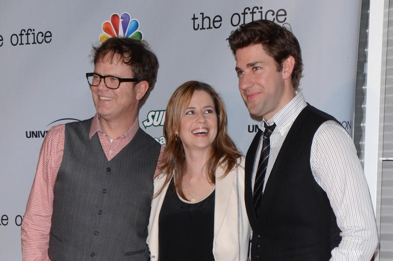 Rainn Wilson, Jenna Fischer and John Krasinski