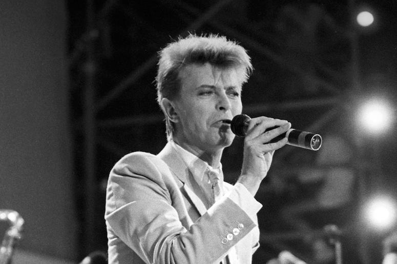 David Bowie, Concert, Singing, 1986 David Bowie, Concert, Singing, 1986