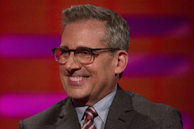 Steve Carell, Graham Norton Show, Suit, Smile, 2017 Steve Carell, Graham Norton Show, Suit, Smile, 2017