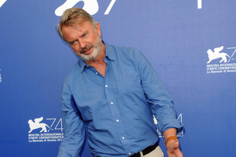 Sam Neill, Red Carpet, Venice Film Festival, Beard, Gesture, 2017 Sam Neill, Red Carpet, Venice Film Festival, Beard, Gesture, 2017
