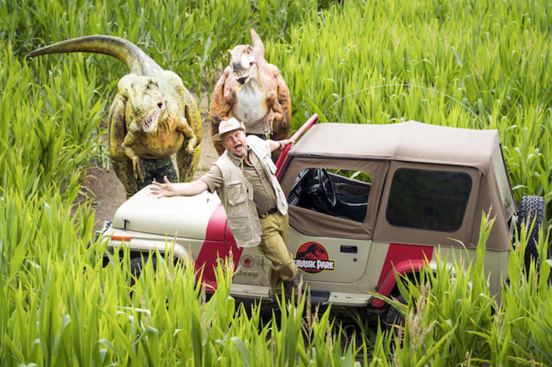 Tom Pearcy, Jurassic Park, Dinosuars, Maze, Costume, Jeep Tom Pearcy, Jurassic Park, Dinosuars, Maze, Costume, Jeep