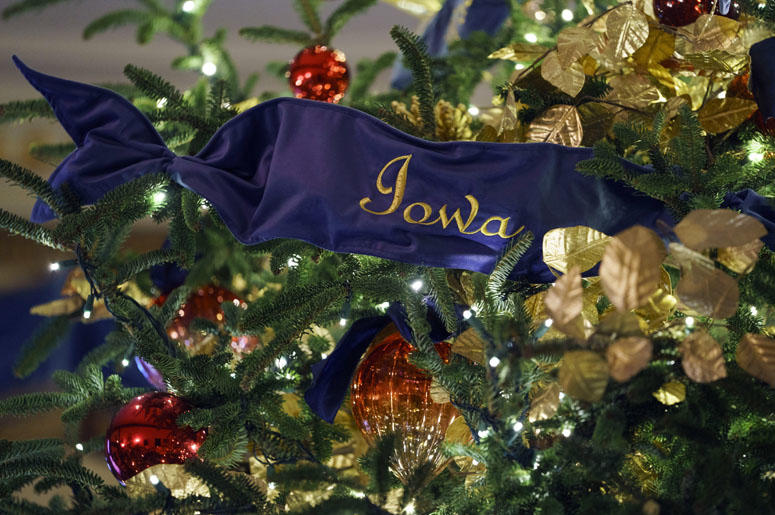 A detail of the official White House Christmas tree is seen in the Blue Room during the 2018 Christmas Press Preview at the White House in Washington, Monday, Nov. 26, 2018. A detail of the official White House Christmas tree is seen in the Blue Room during the 2018 Christmas Press Preview at the White House in Washington, Monday, Nov. 26, 2018.