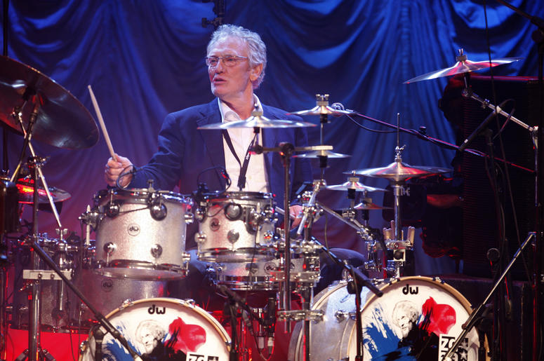 AP19279397912362 In this Sunday, Dec. 7, 2008 file photo, British musician Ginger Baker performs at the 'Zildjian Drummers Achievement Awards' at the Shepherd's Bush Empire in London. (AP Photo/MJ Kim, File)