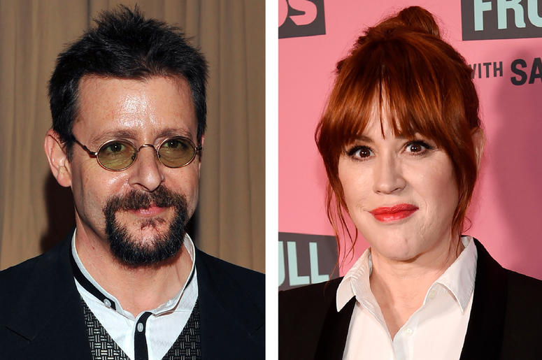 AP19281568583148 This combination photo shows actor Judd Nelson backstage during the 82nd Academy Awards in Los Angeles on March 7, 2010, left, and actress Molly Ringwald at a screening in Beverly Hills, Calif. on May 24, 2018. (AP Photo)