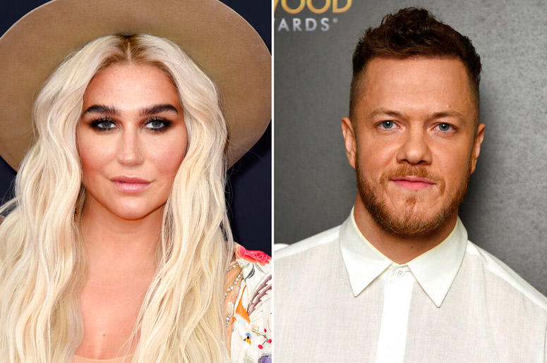 Kesha, left, and Dan Reynolds of Imagine Dragons Kesha, left, and Dan Reynolds of Imagine Dragons