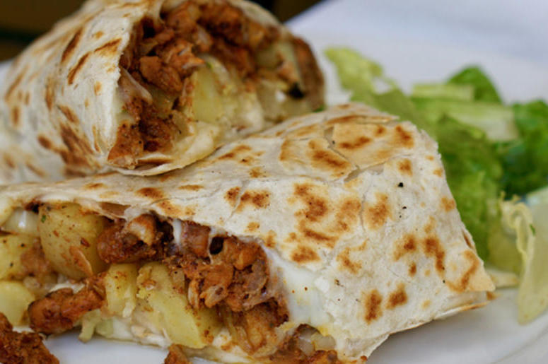 pineapple in a burrito