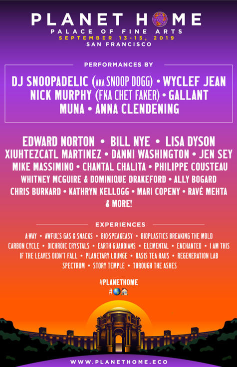 Planet Home Expo Village Line-Up Poster Planet Home Expo Village Line-Up Poster