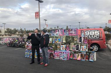 Terry Fator Visits Toy Drive, Brings the Trifecta Terry Fator Visits Toy Drive