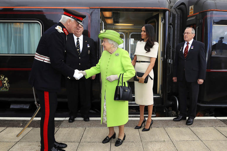 Meghan and Queen Elizabeth Meghan and Queen Elizabeth