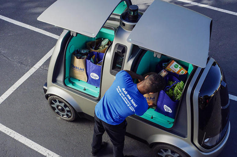 Driver-less Grocery Delivery Driver-less Grocery Delivery