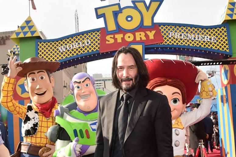 HOLLYWOOD, CA - JUNE 11: Keanu Reeves attends the world premiere of Disney and Pixar's TOY STORY 4 at the El Capitan Theatre in Hollywood, CA on Tuesday, June 11, 2019. HOLLYWOOD, CA - JUNE 11: Keanu Reeves attends the world premiere of Disney and Pixar's TOY STORY 4 at the El Capitan Theatre in Hollywood, CA on Tuesday, June 11, 2019.