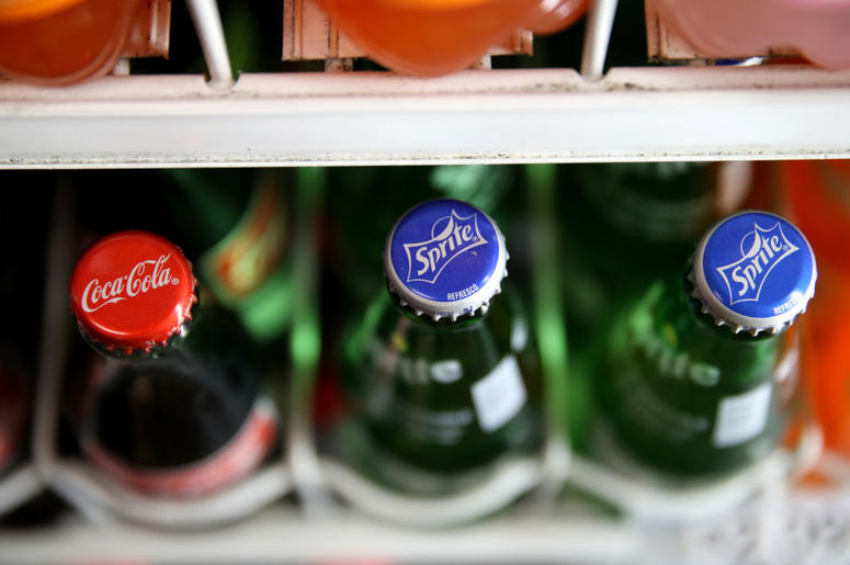 (Justin Sullivan/ Getty Images) Coca-Cola and Sprite bottles on the shelf