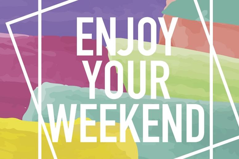Enjoy Your Weekend Poster - stock vector Enjoy Your Weekend Poster - stock vector