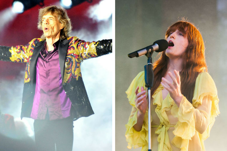 Mick Jagger and Florence Welch Mick Jagger and Florence Welch