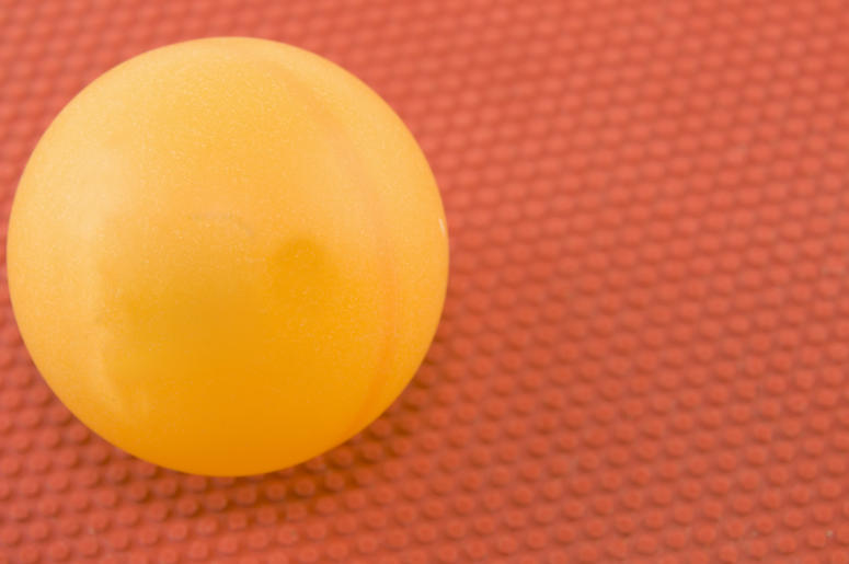 Orange ping pong ball Orange ping pong ball