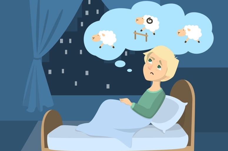 Man with insomnia. Man with insomnia.