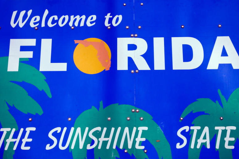 Welcome to Florida sign Welcome to Florida sign
