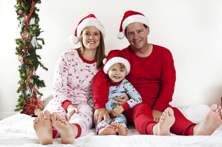 Family on Christmas. Happy Child. Family on Christmas. Happy Child.