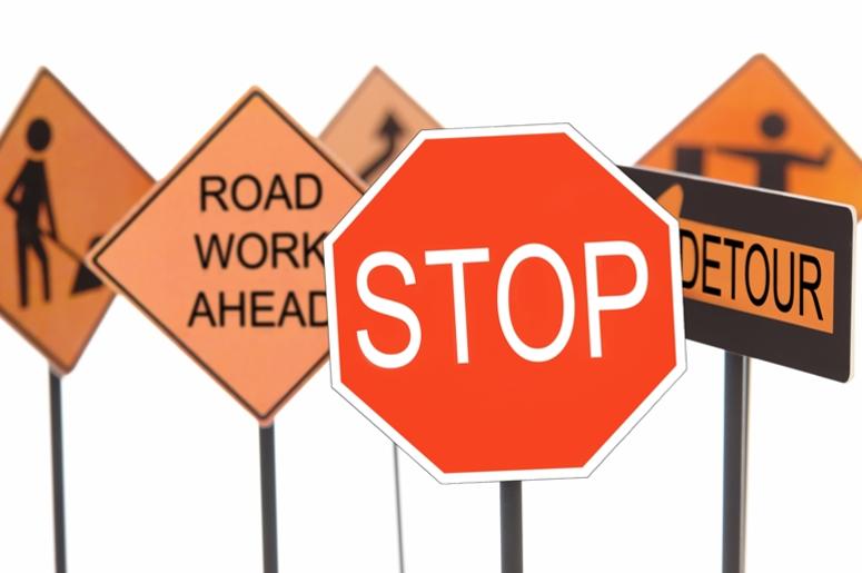 Road construction signs Road construction signs