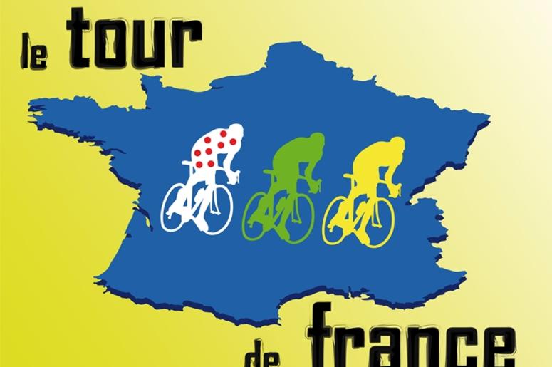 Tour de France. Pedal, victory. Tour de France. Pedal, victory.