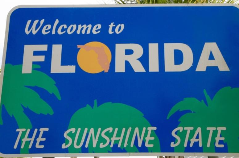 Florida Welcome Sign Florida Welcome Sign