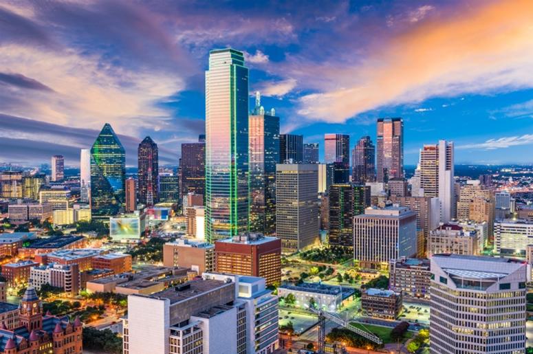 Dallas Texas Skyline. Dusk, scenic. Dallas Texas Skyline. Dusk, scenic.