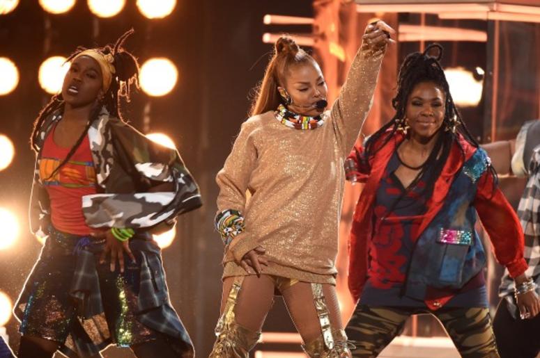 LAS VEGAS, NV - MAY 20: Janet Jackson performs on the 2018 Billboard Music Awards at MGM Grand Garden Arena on May 20, 2018 in Las Vegas, Nevada LAS VEGAS, NV - MAY 20: Janet Jackson performs on the 2018 Billboard Music Awards at MGM Grand Garden Arena on May 20, 2018 in Las Vegas, Nevada
