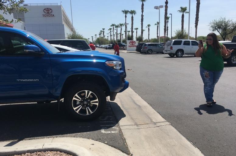 Blue Toyota Tacoma