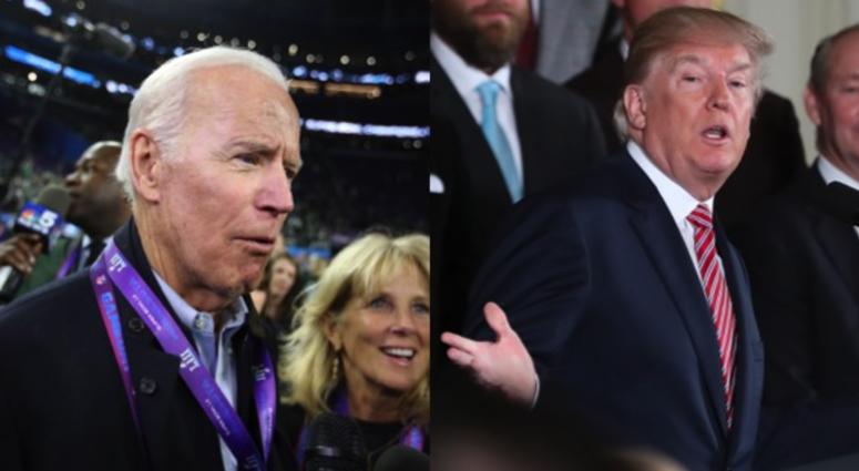 Former vice president Joe Biden and President Donald Trump. Former vice president Joe Biden and President Donald Trump.