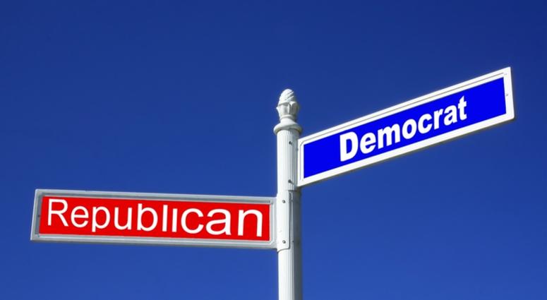 democrat and republican democrat and republican street signs