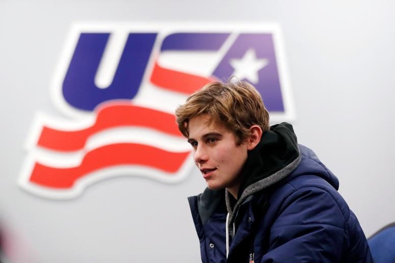ack Hughes, expected to be a top pick in the next NHL hockey draft