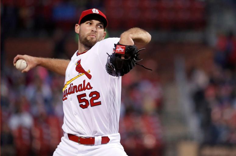 St. Louis Cardinals starting pitcher Michael Wacha throws St. Louis Cardinals starting pitcher Michael Wacha throws