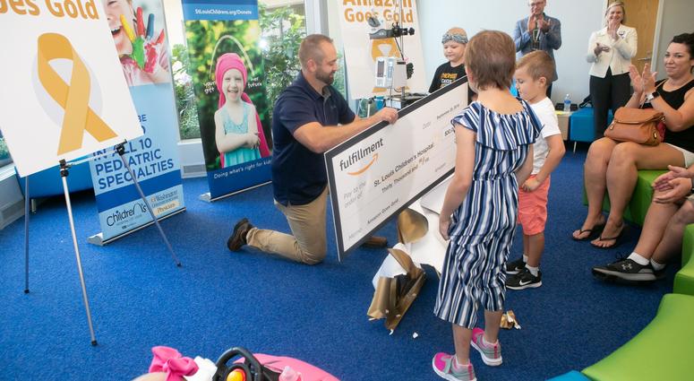 Amazon presents ceremonial check on September 21, 2019 Amazon presents ceremonial check on September 21, 2019