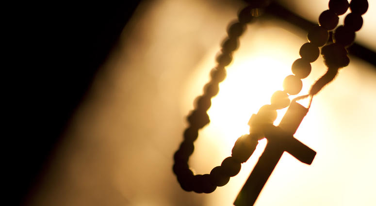 cross on rosary