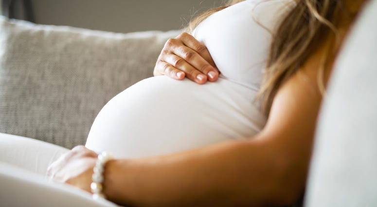 pregnant woman's belly