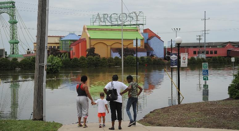 Argosy Casino in Alton, Illinois flooded in June 2019