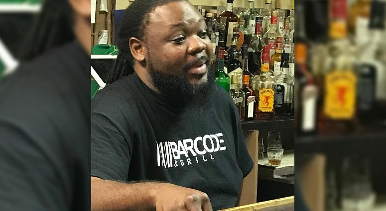 Cedric Powell of Bar Code and Grill in St. Ann