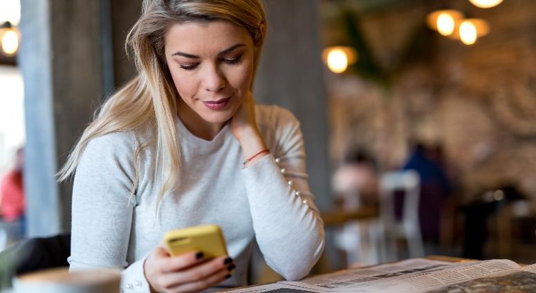 girl on phone