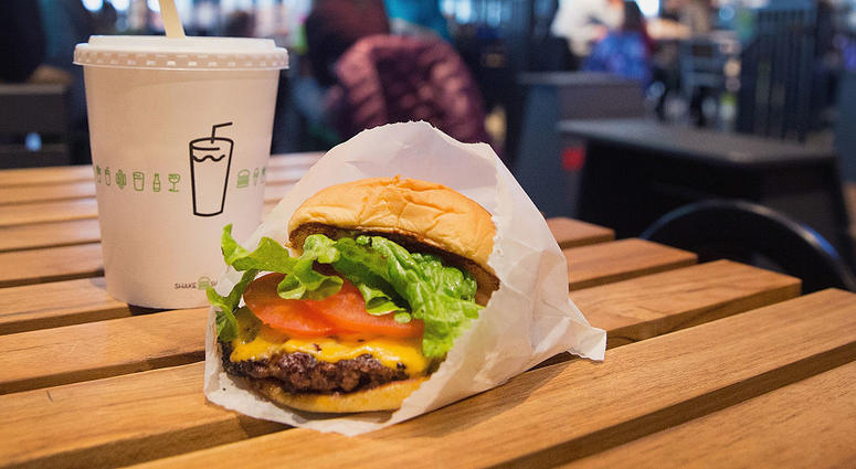 A Shake Shack meal