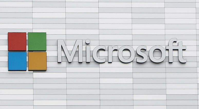 4/27/2018 - File photo dated 19/02/18 of a Microsoft sign