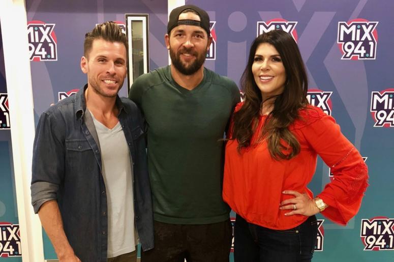 Deryk Engelland with Mercedes and JC Deryk Engelland with Mercedes and JC